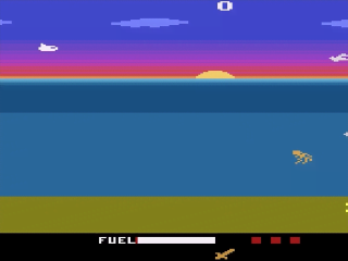 Crash Dive title screen for Atari 2600